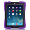 Shockproof Silicone + Plastic Combination Case for iPad Air 1 (Purple)