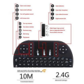 Andowl Mini Wireless Keyboard - Backlit Multimedia Remote with Touchpad
