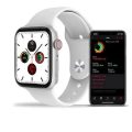 S17s Series 7 Smartwatch with Heart Rate &amp; Blood Pressure - White / Silver