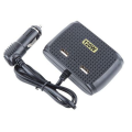 Splitter Cigarette Lighter In-Car USB &amp; Three Sockets / 120W