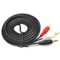 Aux 3.5mm Audio Jack to 2 RCA Male Audio Stereo Cable - 1.5 m