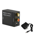 Digital to Analog Audio Converter Adapter Digital Coaxial RCA Adapter - Black