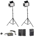2Pcs 3200 - 6500K Rechargeable Video/Photo LED Light Kit  U800 +