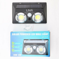 LMA- Set of 2 COB LED Motion Sensor Solar LED Wall Light (Double Lights)