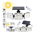 Set of 2 Solar Motion Sensor Outdoor Rotatable 3 Head Light Q-TL90