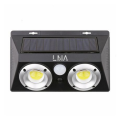 LMA- COB LED Motion Sensor Solar Powered LED Wall Light (Double Lights)