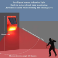 Motion Sensor Security Solar Alarm Lamp Red + Remote Control - MRUL