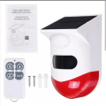 WIFI Pet- Friendly PIR Outdoor Solar Light &amp; Siren Alarm &amp; Remote Control