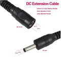 10m DC Black Power Extension Cable SE-C04