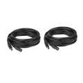 2 Pcs 5M Mini UPS Power Extension DC Cable for Wifi Router and Fibre