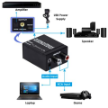 Analog to Digital Audio Converter 3.5mm AUX to Digital Audio Adapter-Black