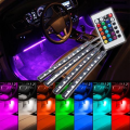 RGB Car Atmosphere Strip Light with Wireless Remote Control 12 x 4 LED