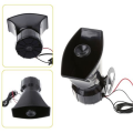100W 12V 7 Sounds Car Siren Electronic Warning Alarm System With Microphone