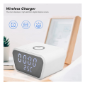 White Multi-Function Plastic Battery Powered Fast Charger And Clock - AY-21