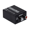 Analog to Digital Audio Converter 3.5mm AUX to Digital Audio Adapter-Black