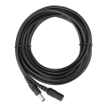Set of 2 3m DC Black Power Extension Cable