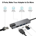 5 in 1 TYPE- C Hub Multiport Adapter with 4K HDMI Output - Woo