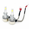C6 H1 3800LM 36W LED Car Headlight Kit With Built-in Cooling Fan - 2 Bulbs