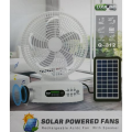 Fan - Solar Powered Rechargeable Fan With Speakers And LED Light