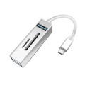 5 in 1 Multipurpose Type-C To USB Hub-Silver
