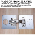 Stainless Steel Cupboard Cabinet Door Repair Plates 4 Pack
