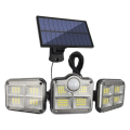 Solar Powered Human Motion Sensor Light Lamp with Remote Control