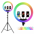 MJ360 RGB LED 14 Inch Soft Ring Light with 2.1m Tripod Stand
