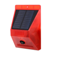 Solar Strobe Alarm Motion Detector with Remote Control Siren