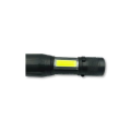 Mini USB Rechargeable Torch Flashlight with Zoom and Side Light - 5 Pack