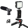 Smartphone Video &amp; Microphone Vlogging Kit with LED Light &amp; Tripod Stand