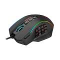 REDRAGON PERDICTION 4 12400DPI RGB MMO Ergo Gaming Mouse  Wired, Black