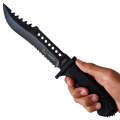 Columbia 1128A Black Rubber Handle with Fire Starter