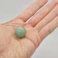 Aventurine, Green Polished Sphere 1.5cm - Aries, Leo Heart Chakra Green Crystals Hexagonal -