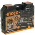 Ingco - Socket Set - (44 Pieces 1/4-Inch + 1/2-Inch)