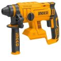 Ingco - Rotary Hammer Drill 20V (Cordless), Tool Bag, Drill Bits and Chisel