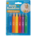 Bath Buddy - Bath Crayons - Assorted Colours - Pack of 2 (12 Pieces)