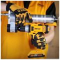 Ingco-Grease Gun Attachment With Cordless Drill, Charger and Battery Combo