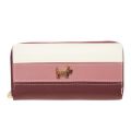 Scotty Bags - The Roberto - Double Zipper Purse - White Oxblood Pink