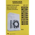 Krcher 4 Piece Fleece Bags for WD 2, 3 &amp; SE 4001, 2 Boxes