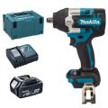 Makita- Cordless Impact Wrench DTW700ZJ, 5.0Ah Battery, Charger and Case