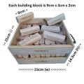Trendify Upsized Party Jenga-Like Building Blocks with Crate