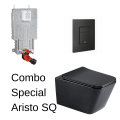 Wall Hung Toilet Set - Aristo Square with Grohe Cistern & Flush Plate