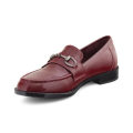 Aixir Patent Women's Loafers with Buckle decor