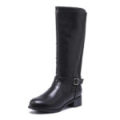 TTP Knee High Boot with Ankle Decor and Elasticated Back Shaft XB8227