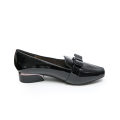 TTP Square Toe Patent Loafers with Ribbon Decor JSF9-1