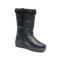 TTP Lady Classic Polar Boot with Side Zipper and Ankle Strap Decor XB8503