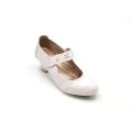 TTP Classic Ladies Court Shoe with Strap and Tonal Stitching