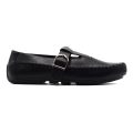 TTP Men's Buckle Moccasin with Cut out Details on Vamp