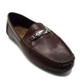 TTP Men's Moccasin with Metal Buckle Decor on Vamp