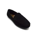TTP Men's Suede Moccasin with Cut Out Detailed Decor on Vamp